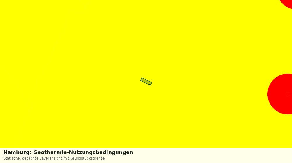 Statische Kartenansicht: Hamburg: Geothermie-Nutzungsbedingungen