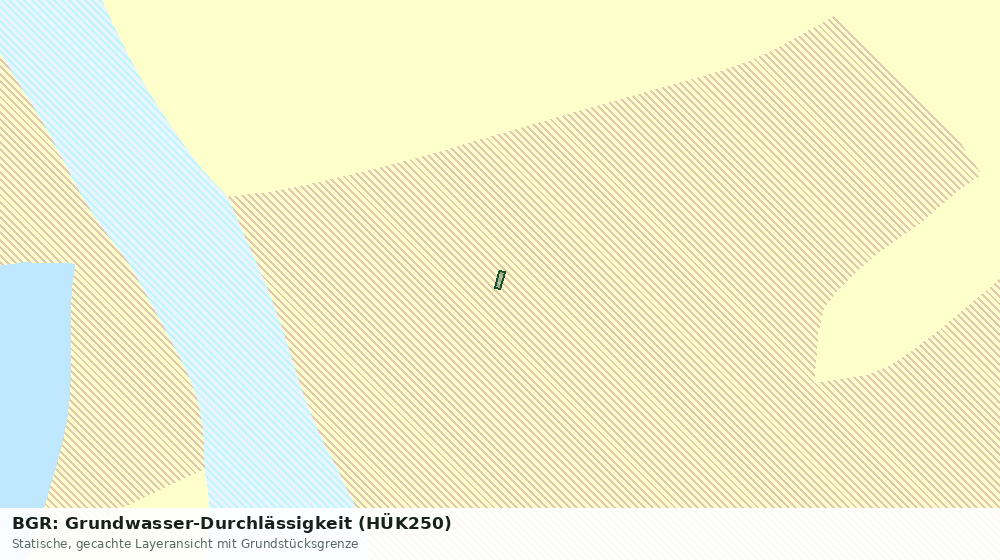Statische Kartenansicht: BGR: Grundwasser-Durchlässigkeit (HÜK250)
