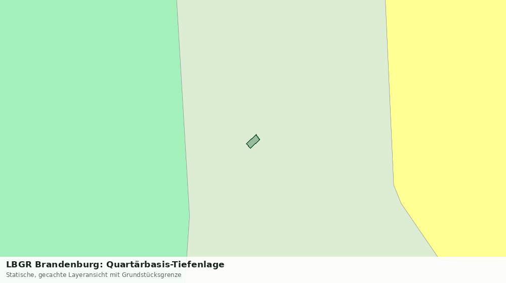 Statische Kartenansicht: LBGR Brandenburg: Quartärbasis-Tiefenlage