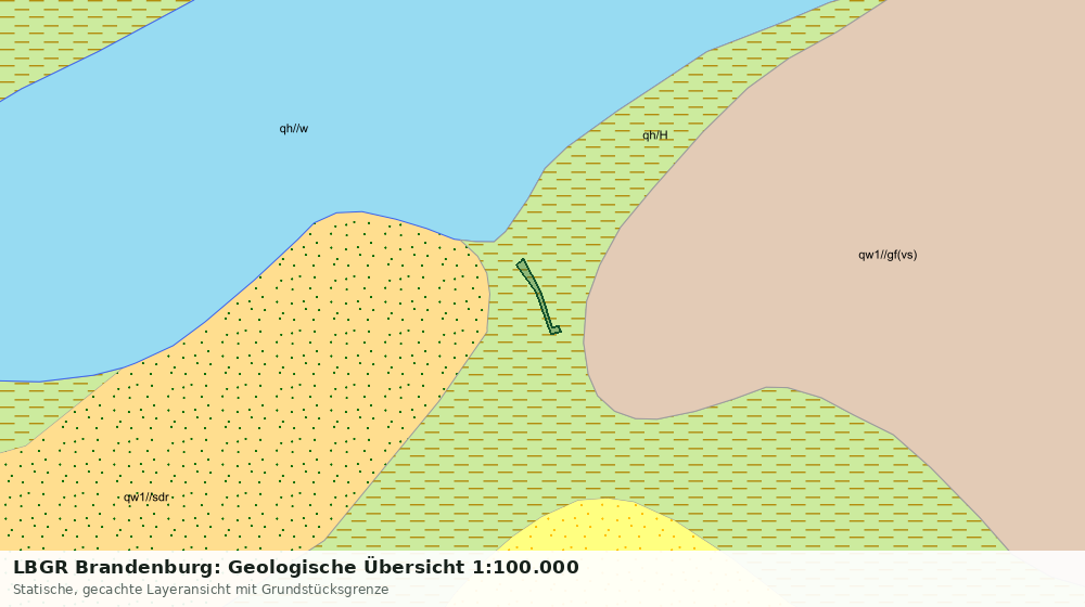 Statische Kartenansicht: LBGR Brandenburg: Geologische Übersicht 1:100.000
