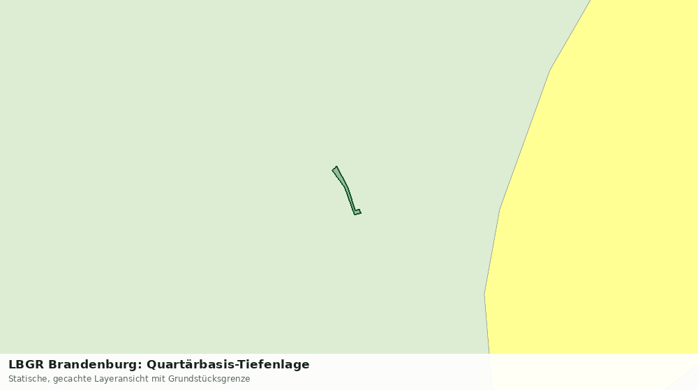 Statische Kartenansicht: LBGR Brandenburg: Quartärbasis-Tiefenlage