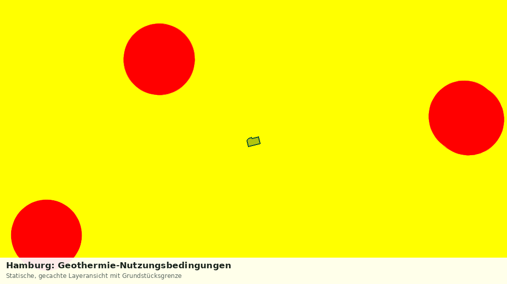 Statische Kartenansicht: Hamburg: Geothermie-Nutzungsbedingungen