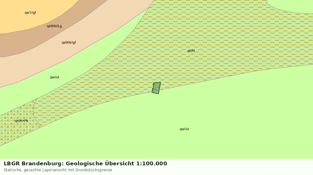 Statische Kartenansicht: LBGR Brandenburg: Geologische Übersicht 1:100.000