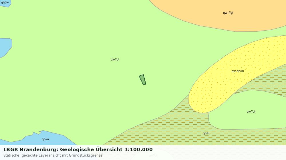Statische Kartenansicht: LBGR Brandenburg: Geologische Übersicht 1:100.000