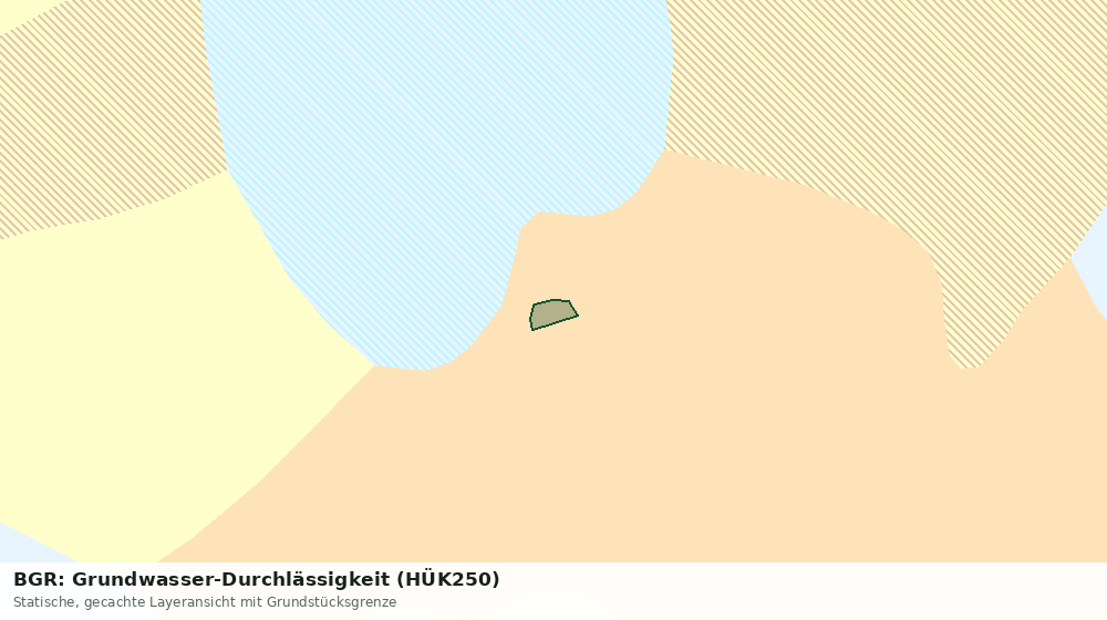 Statische Kartenansicht: BGR: Grundwasser-Durchlässigkeit (HÜK250)