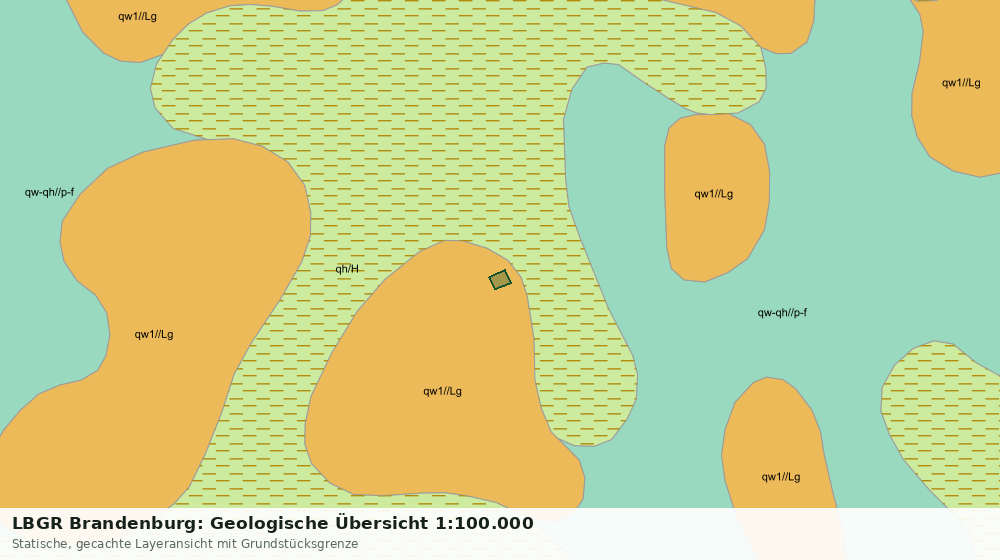 Statische Kartenansicht: LBGR Brandenburg: Geologische Übersicht 1:100.000