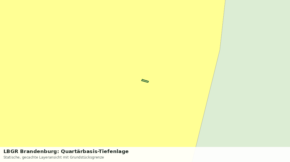 Statische Kartenansicht: LBGR Brandenburg: Quartärbasis-Tiefenlage
