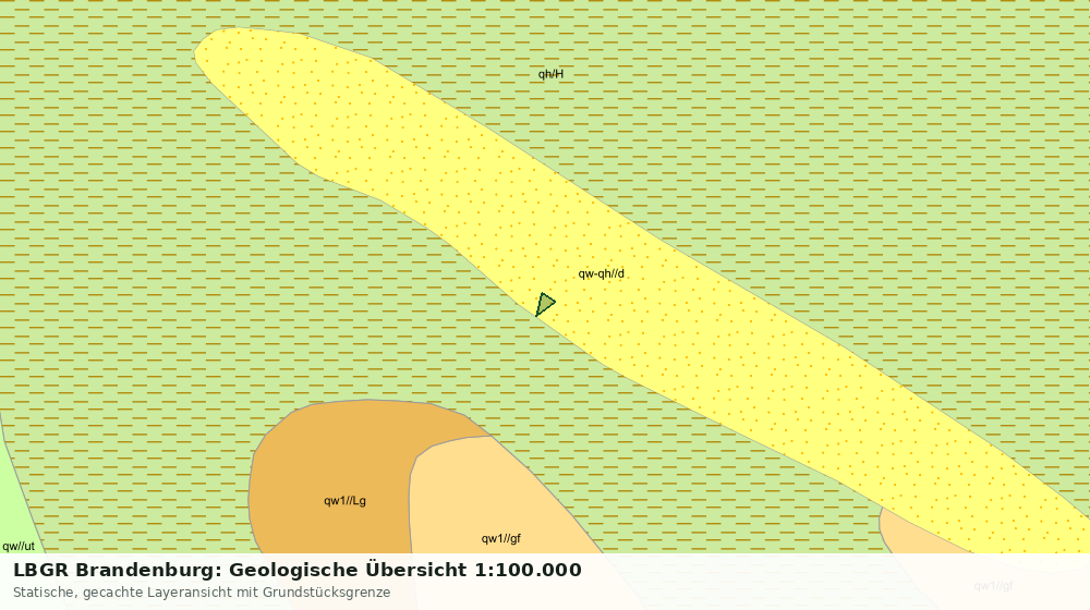 Statische Kartenansicht: LBGR Brandenburg: Geologische Übersicht 1:100.000