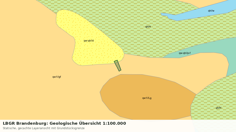 Statische Kartenansicht: LBGR Brandenburg: Geologische Übersicht 1:100.000
