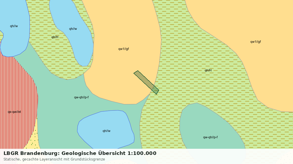 Statische Kartenansicht: LBGR Brandenburg: Geologische Übersicht 1:100.000