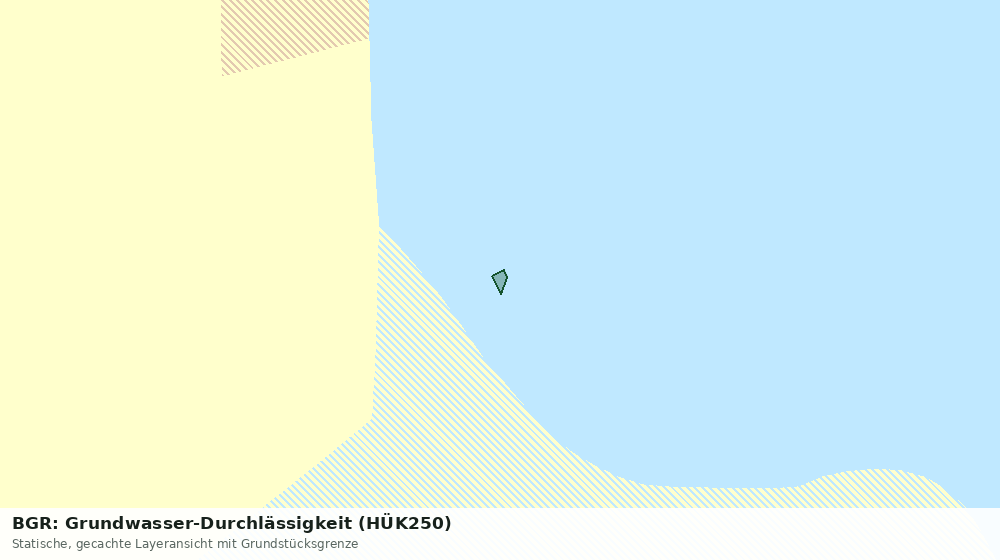 Statische Kartenansicht: BGR: Grundwasser-Durchlässigkeit (HÜK250)