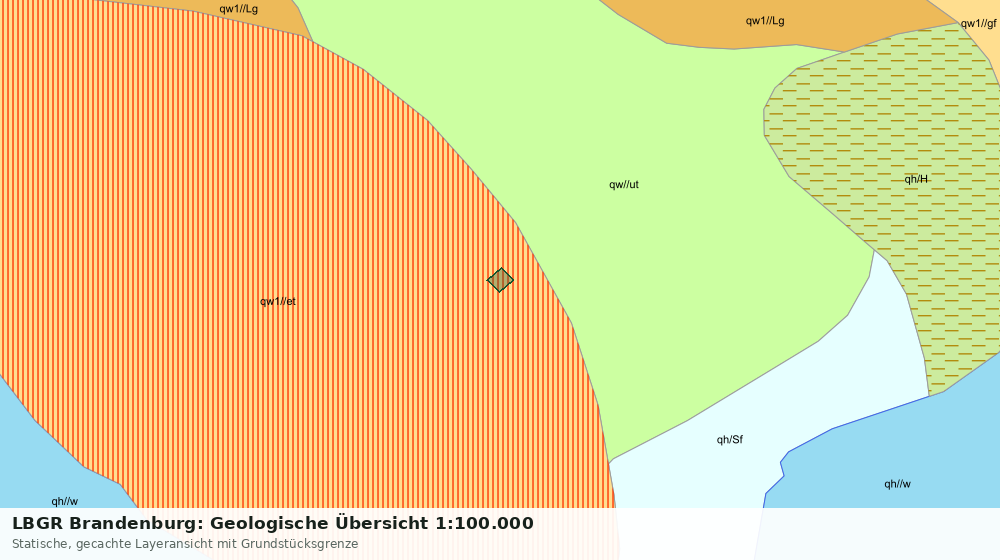 Statische Kartenansicht: LBGR Brandenburg: Geologische Übersicht 1:100.000