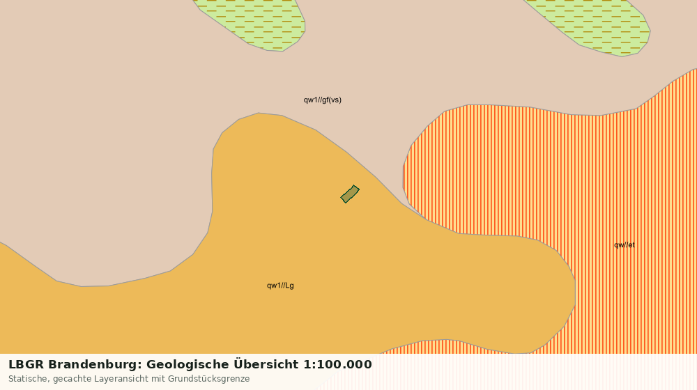 Statische Kartenansicht: LBGR Brandenburg: Geologische Übersicht 1:100.000