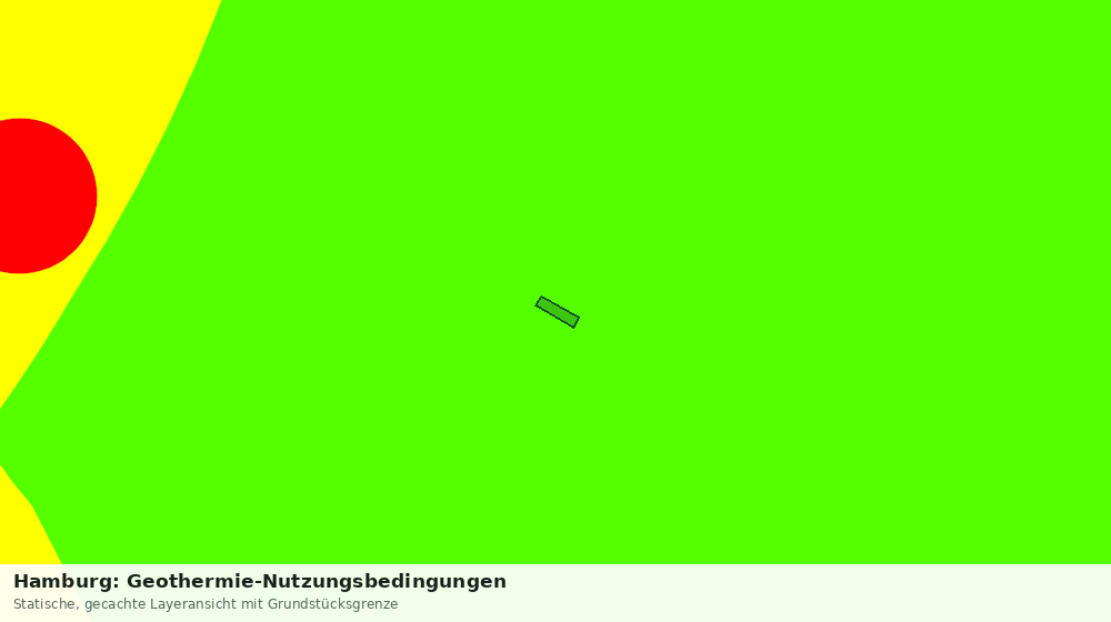 Statische Kartenansicht: Hamburg: Geothermie-Nutzungsbedingungen