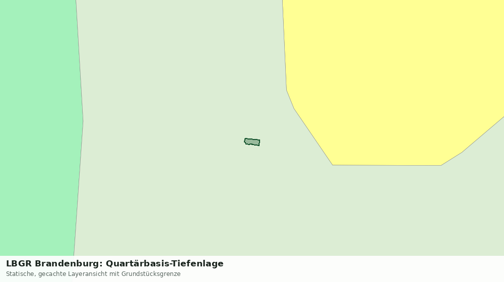 Statische Kartenansicht: LBGR Brandenburg: Quartärbasis-Tiefenlage