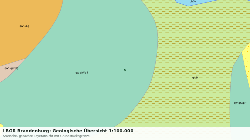 Statische Kartenansicht: LBGR Brandenburg: Geologische Übersicht 1:100.000