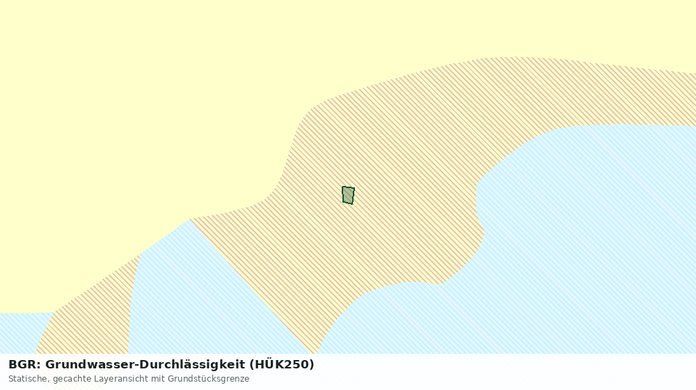 Statische Kartenansicht: BGR: Grundwasser-Durchlässigkeit (HÜK250)