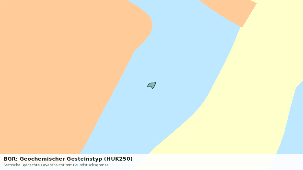 Statische Kartenansicht: BGR: Geochemischer Gesteinstyp (HÜK250)