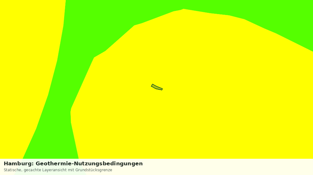 Statische Kartenansicht: Hamburg: Geothermie-Nutzungsbedingungen