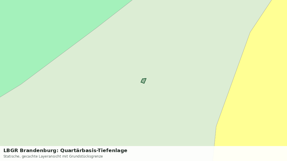 Statische Kartenansicht: LBGR Brandenburg: Quartärbasis-Tiefenlage