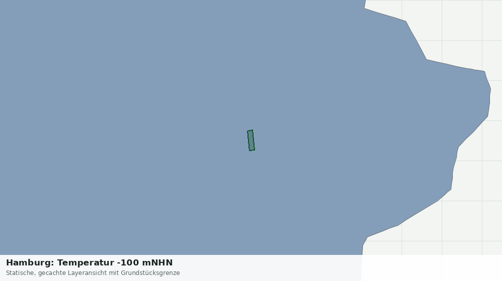 Statische Kartenansicht: Hamburg: Temperatur -100 mNHN