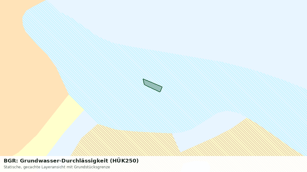 Statische Kartenansicht: BGR: Grundwasser-Durchlässigkeit (HÜK250)