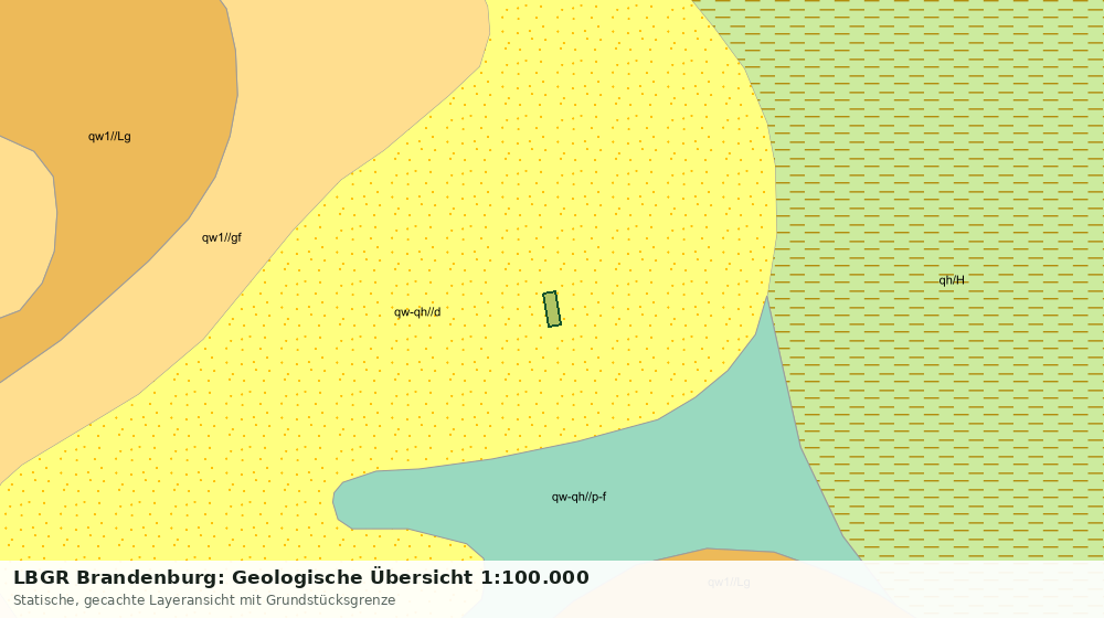 Statische Kartenansicht: LBGR Brandenburg: Geologische Übersicht 1:100.000