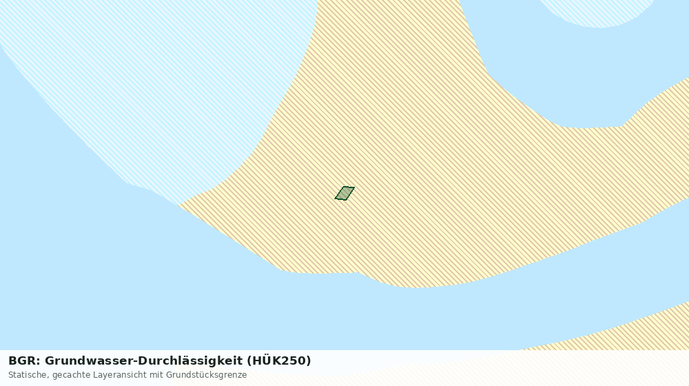 Statische Kartenansicht: BGR: Grundwasser-Durchlässigkeit (HÜK250)