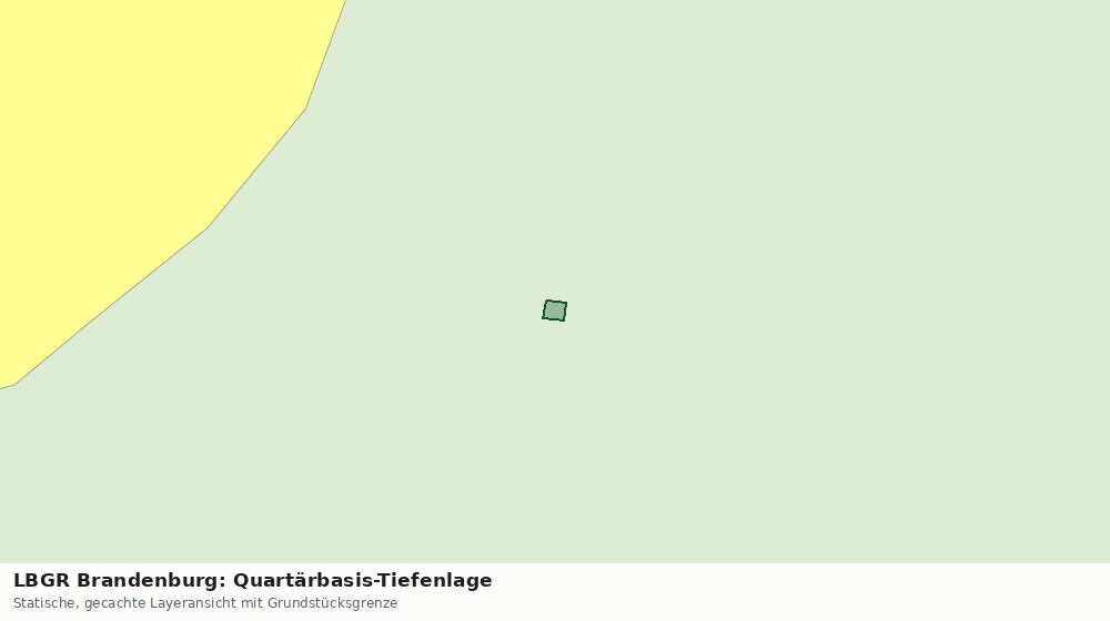 Statische Kartenansicht: LBGR Brandenburg: Quartärbasis-Tiefenlage