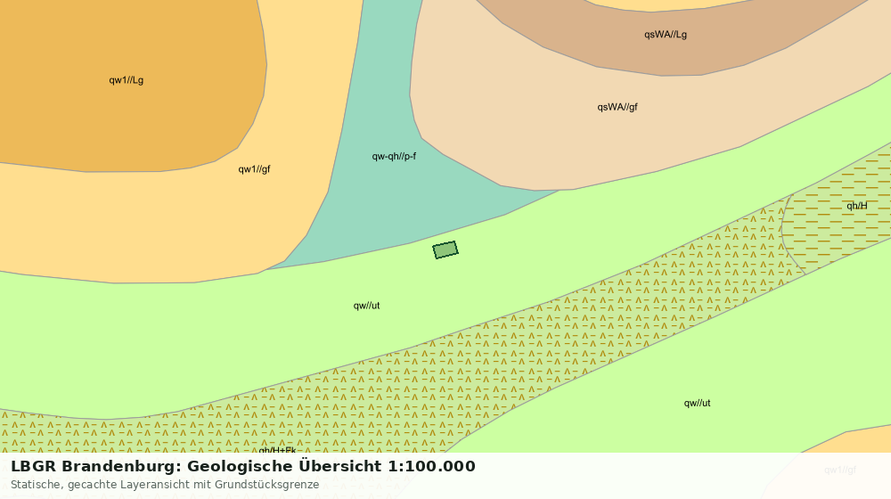 Statische Kartenansicht: LBGR Brandenburg: Geologische Übersicht 1:100.000