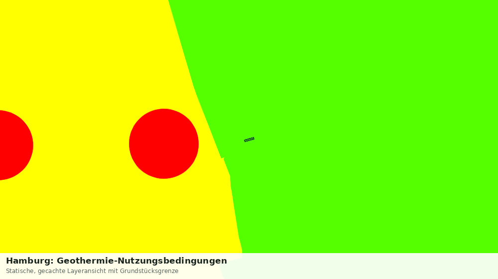 Statische Kartenansicht: Hamburg: Geothermie-Nutzungsbedingungen