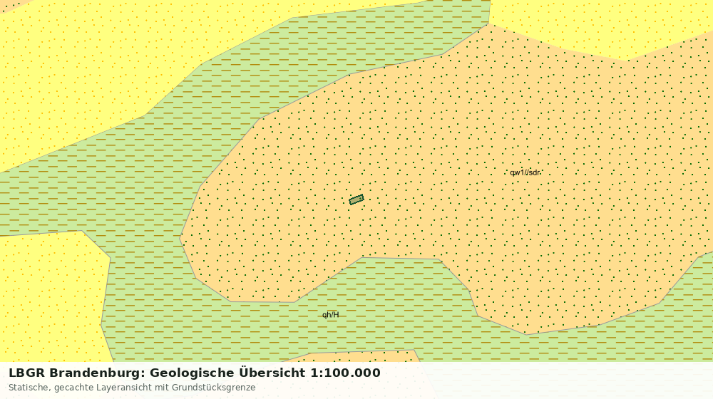 Statische Kartenansicht: LBGR Brandenburg: Geologische Übersicht 1:100.000