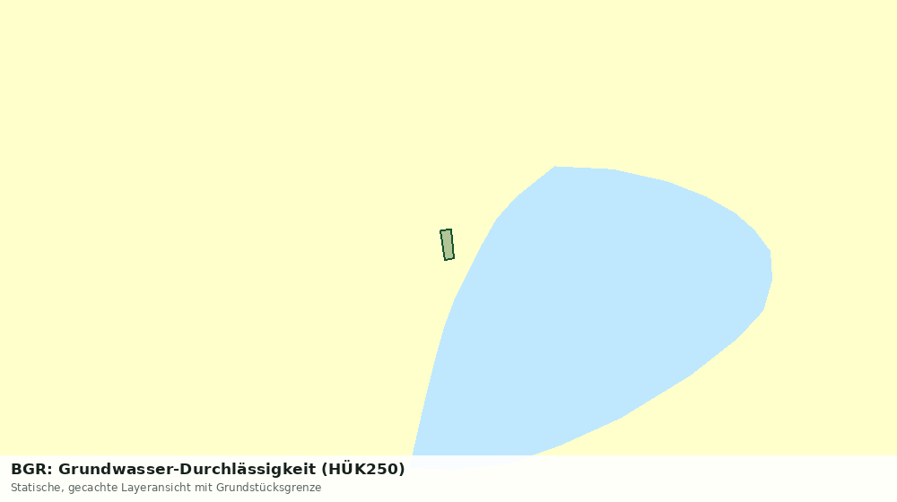 Statische Kartenansicht: BGR: Grundwasser-Durchlässigkeit (HÜK250)