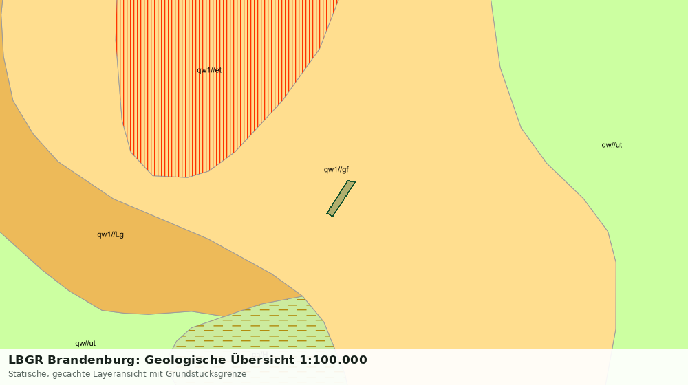 Statische Kartenansicht: LBGR Brandenburg: Geologische Übersicht 1:100.000
