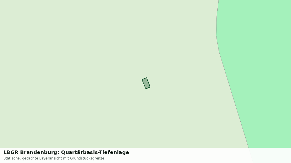 Statische Kartenansicht: LBGR Brandenburg: Quartärbasis-Tiefenlage