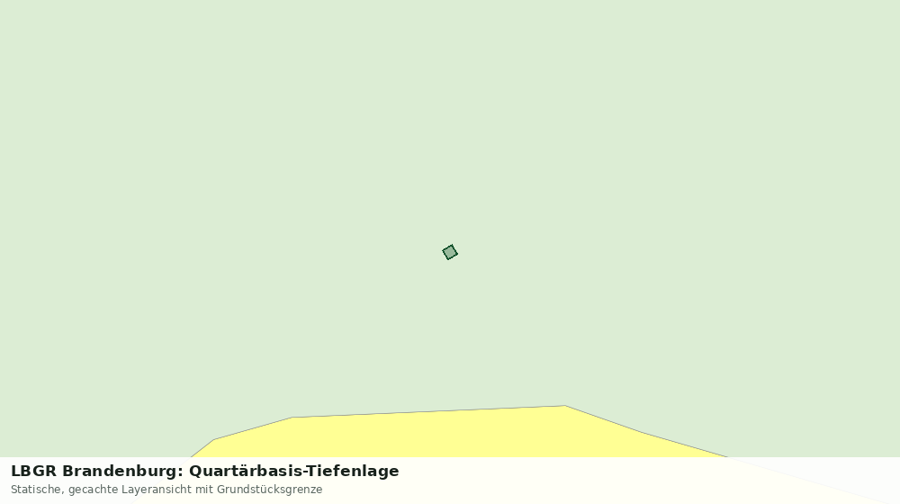 Statische Kartenansicht: LBGR Brandenburg: Quartärbasis-Tiefenlage