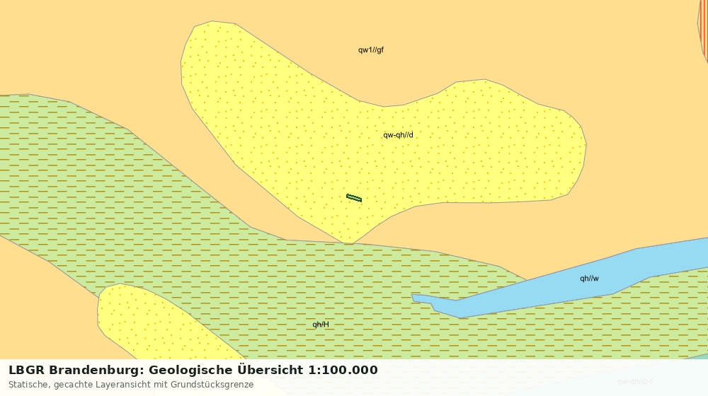 Statische Kartenansicht: LBGR Brandenburg: Geologische Übersicht 1:100.000