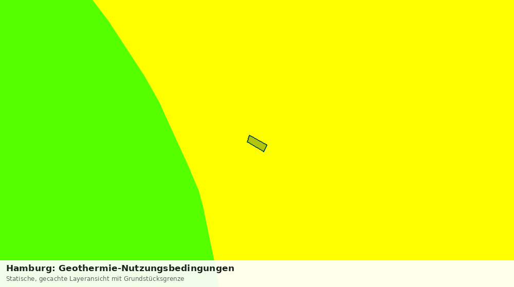 Statische Kartenansicht: Hamburg: Geothermie-Nutzungsbedingungen