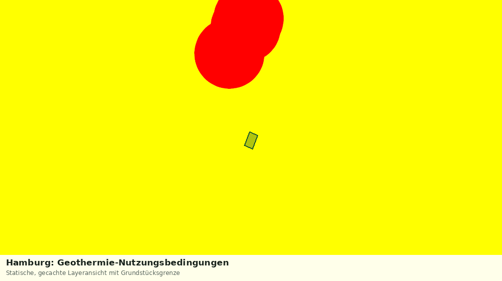 Statische Kartenansicht: Hamburg: Geothermie-Nutzungsbedingungen