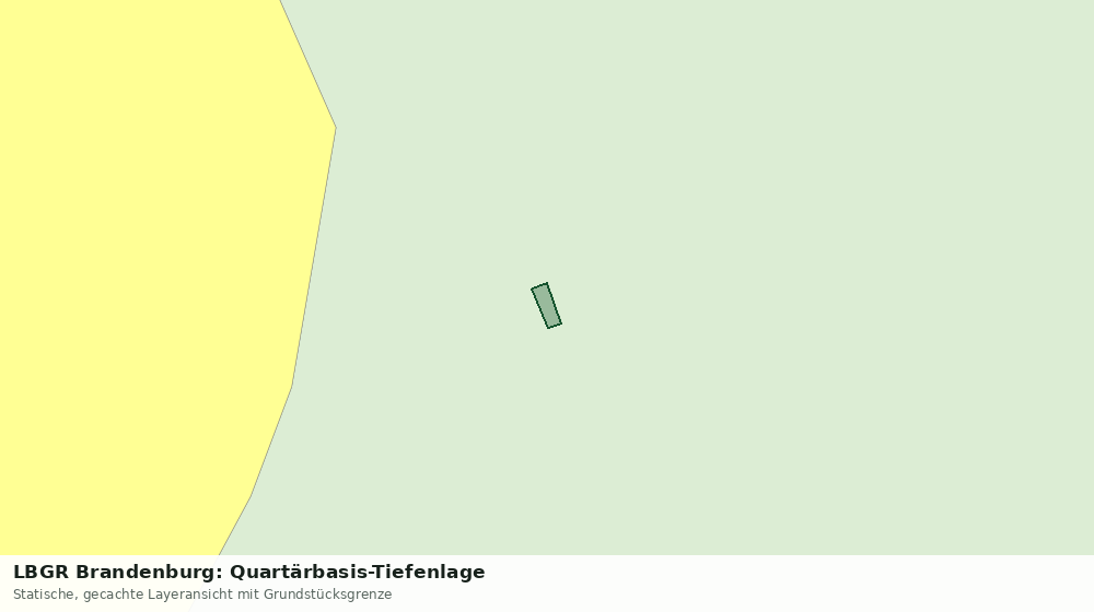 Statische Kartenansicht: LBGR Brandenburg: Quartärbasis-Tiefenlage