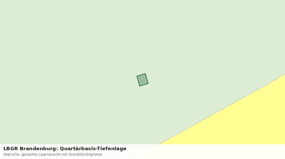 Statische Kartenansicht: LBGR Brandenburg: Quartärbasis-Tiefenlage