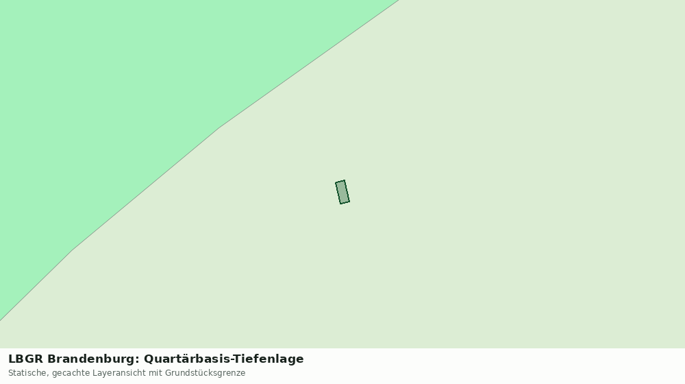 Statische Kartenansicht: LBGR Brandenburg: Quartärbasis-Tiefenlage