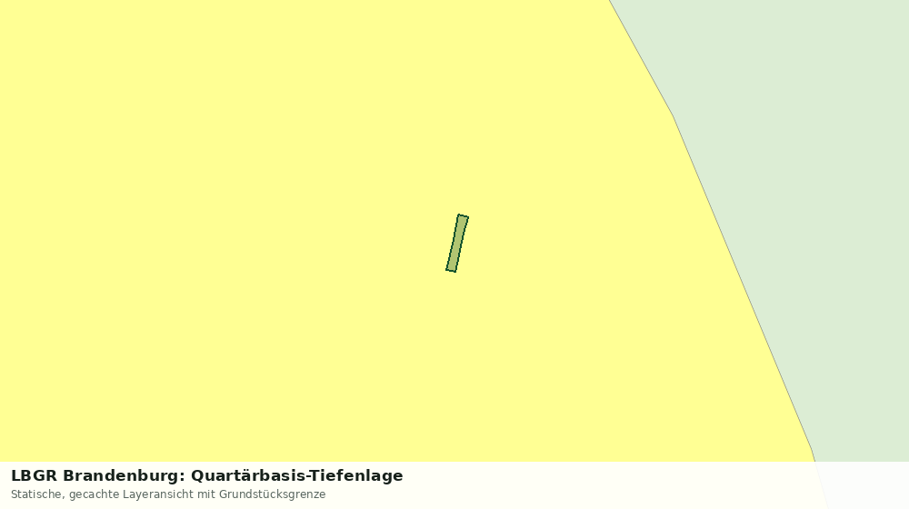 Statische Kartenansicht: LBGR Brandenburg: Quartärbasis-Tiefenlage