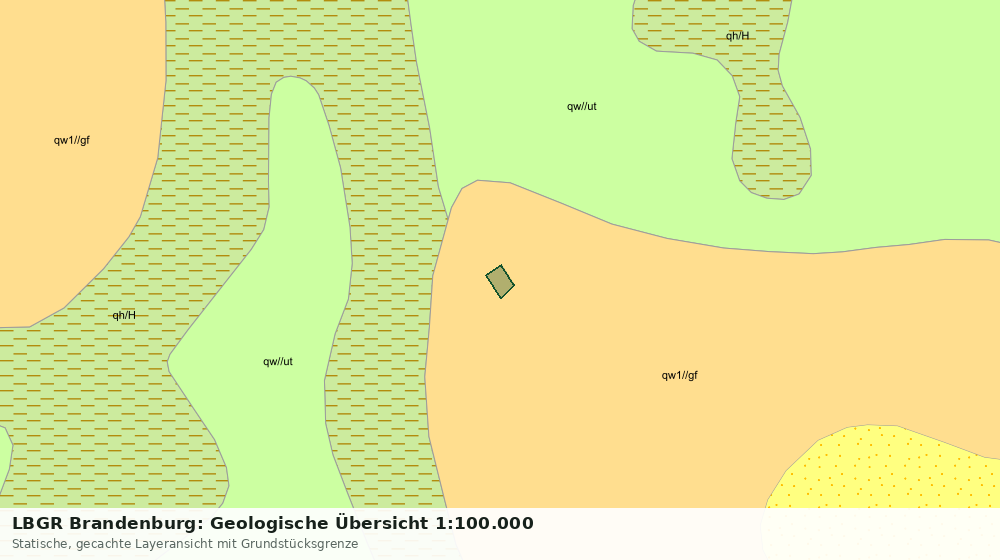 Statische Kartenansicht: LBGR Brandenburg: Geologische Übersicht 1:100.000