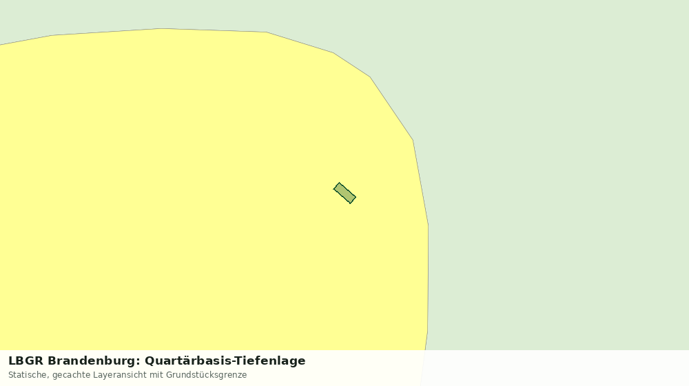 Statische Kartenansicht: LBGR Brandenburg: Quartärbasis-Tiefenlage