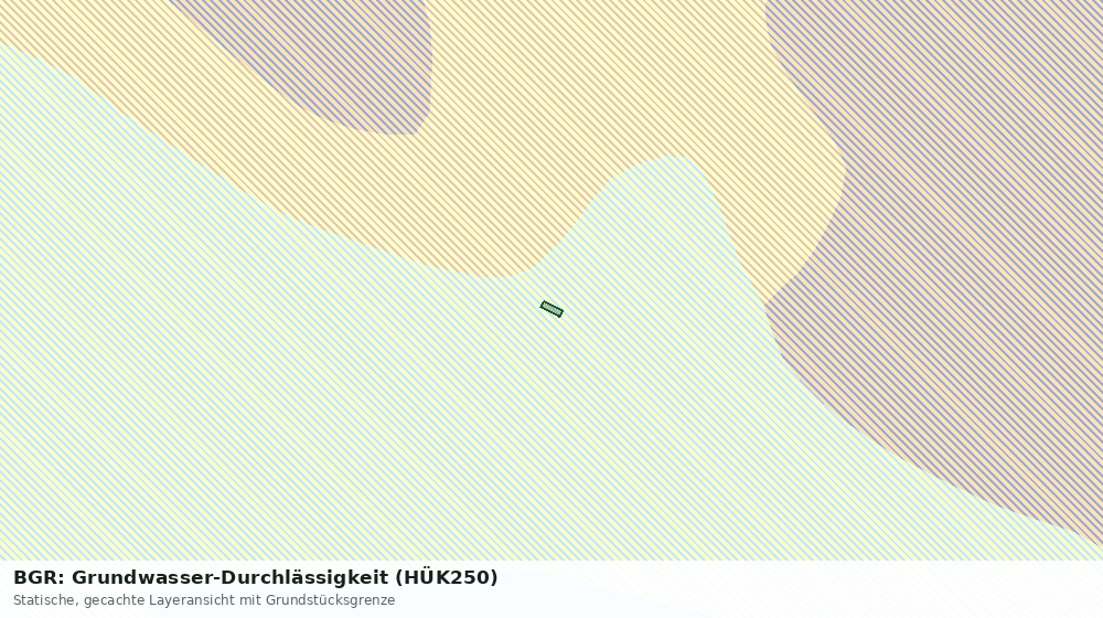 Statische Kartenansicht: BGR: Grundwasser-Durchlässigkeit (HÜK250)