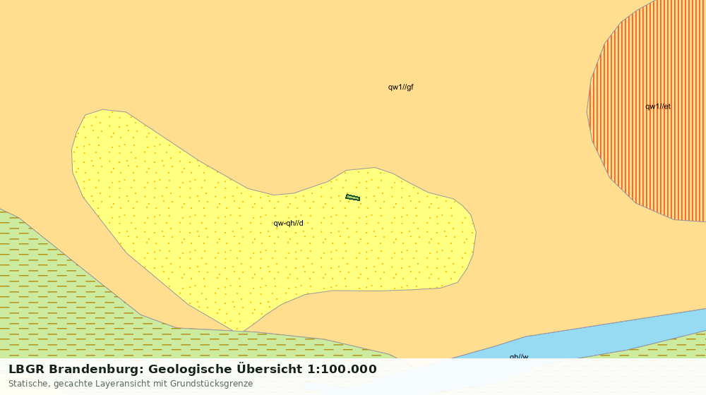 Statische Kartenansicht: LBGR Brandenburg: Geologische Übersicht 1:100.000