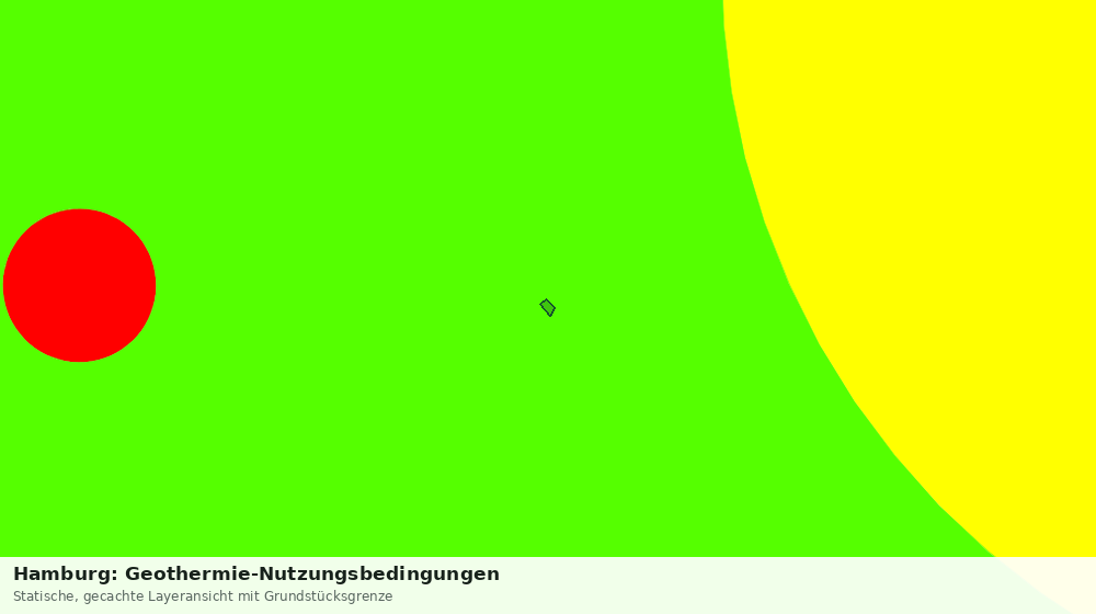 Statische Kartenansicht: Hamburg: Geothermie-Nutzungsbedingungen