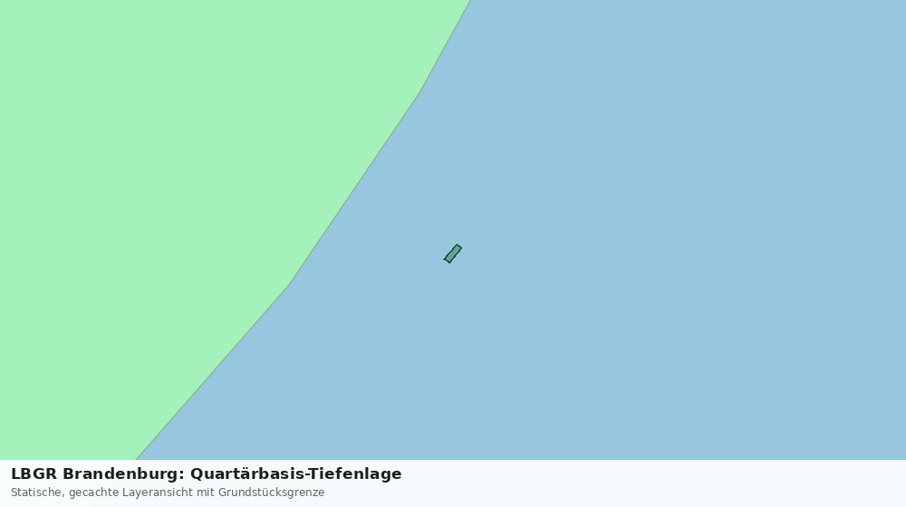 Statische Kartenansicht: LBGR Brandenburg: Quartärbasis-Tiefenlage