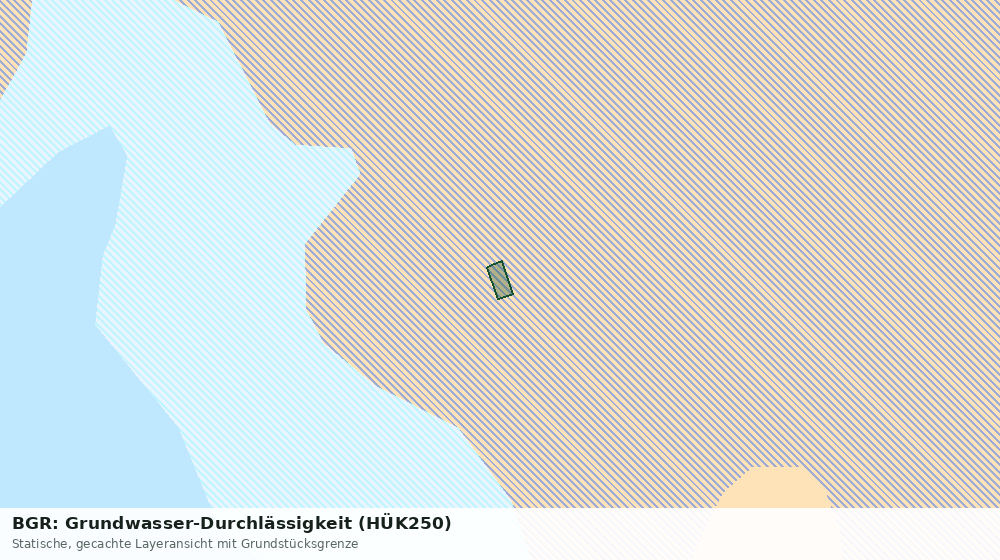 Statische Kartenansicht: BGR: Grundwasser-Durchlässigkeit (HÜK250)